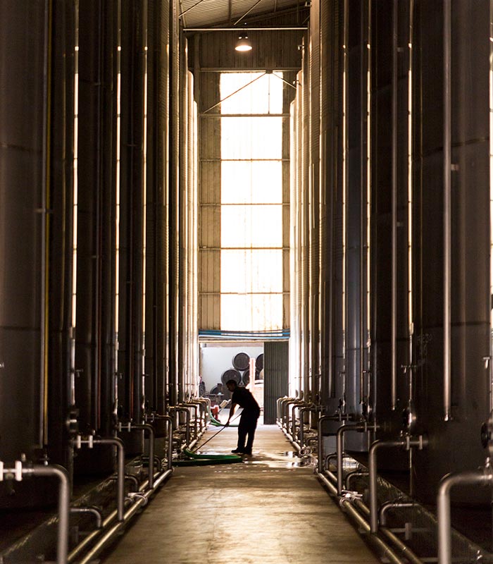 Bulk wine logistics
